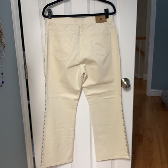 Ralph Lauren Hand beaded Native Design Pinstripe Denim‎ - Picture 3 of 8